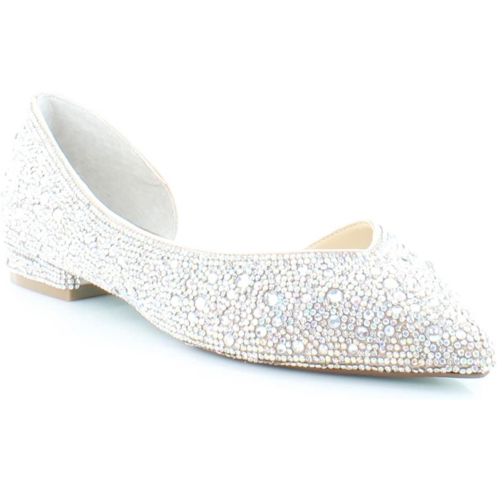 Betsy Johnson Reeve Ballet Flat Size 9 Champagne